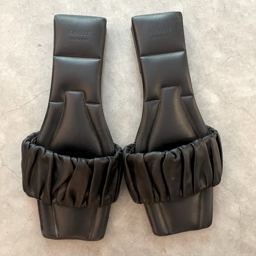 Khaite Crete sandals size 38 black. Gently used.